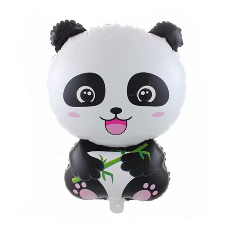 1 ks Panda hliníkový fóliový balón dekorácia na narodeninovú párty kreatívny zvierací balón dekorácia do domácnosti téma zoo