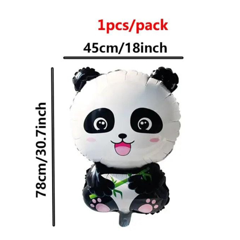 1 ks Panda hliníkový fóliový balón dekorácia na narodeninovú párty kreatívny zvierací balón dekorácia do domácnosti téma zoo