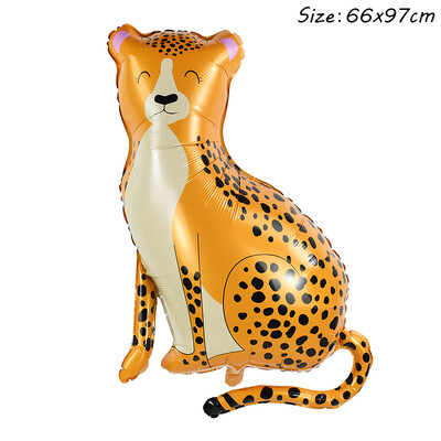 1 ks Džungľové balóny s divokými zvieratami, lesný lev, opica, žirafa, fóliový balón pre deti, safari, divoká zvieratká, narodeninová oslava, gule