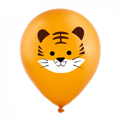 20/10 ks 12-palcové latexové balóny s potlačou leopardov, zebier, tigrov, žiraf, džungle, safari, narodeninové balóny, divoká párty dekorácia