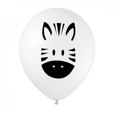 20/10 ks 12-palcové latexové balóny s potlačou leopardov, zebier, tigrov, žiraf, džungle, safari, narodeninové balóny, divoká párty dekorácia