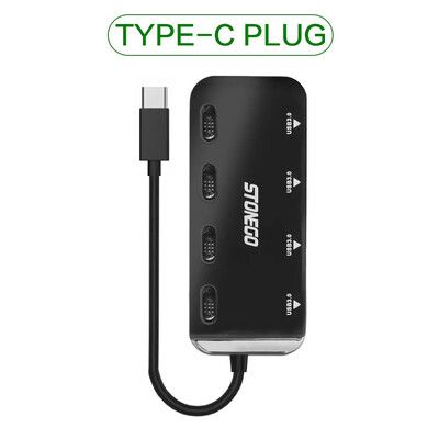 STONEGO Ultra Slim USB 3.0 hub, 4 portos USB3.0 elosztó, nagy sebességű USB adatbővítő adapter