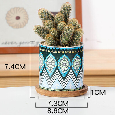 1PC Mini saksije za cvijeće Mini zelena saksija za vrt Šarene keramičke saksije za dom Dekoracija sobnih saksija za cvijeće