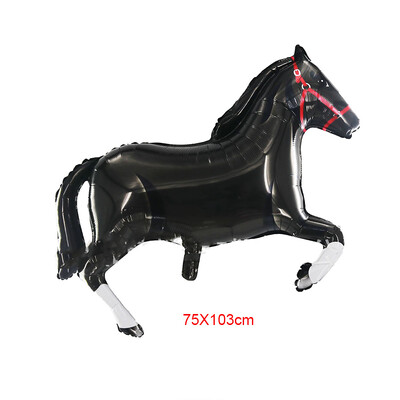 75x103 cm zebra ló tigris alumínium fólia léggömb rajzfilm állat születésnapi parti dekoráció személyre szabott tematikus szoba dekoráció játékok