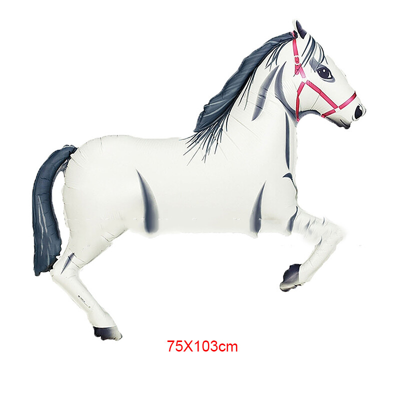 75x103 cm zebra ló tigris alumínium fólia léggömb rajzfilm állat születésnapi parti dekoráció személyre szabott tematikus szoba dekoráció játékok