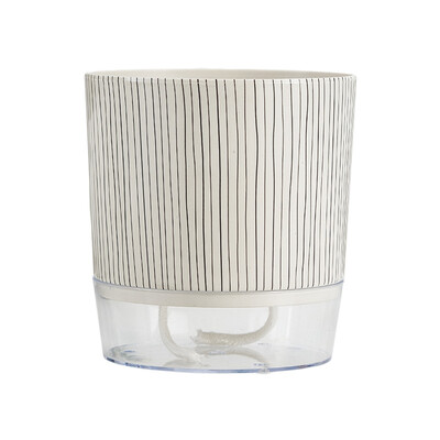 Samozalijevajući lonac za cvijeće Lazy Automatic Hydroponics Biljni lonac Pamučni konop za zalijevanje Sukulentne žardinjere za saksije Dekoracija kućnog ureda