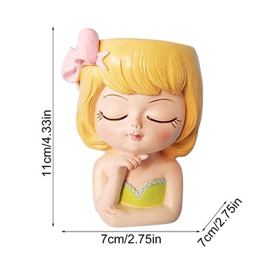 Virágcserepek Arcültetők Asztali dekoratív dekoratív váza szobor Tündér virágcserepek kávézóhoz Konyha Szoba Hálószoba Iroda