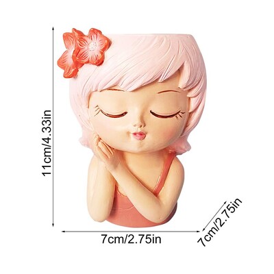 Virágcserepek Arcültetők Asztali dekoratív dekoratív váza szobor Tündér virágcserepek kávézóhoz Konyha Szoba Hálószoba Iroda