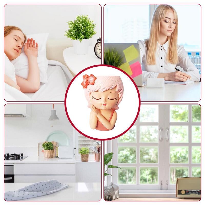 Virágcserepek Arcültetők Asztali dekoratív dekoratív váza szobor Tündér virágcserepek kávézóhoz Konyha Szoba Hálószoba Iroda