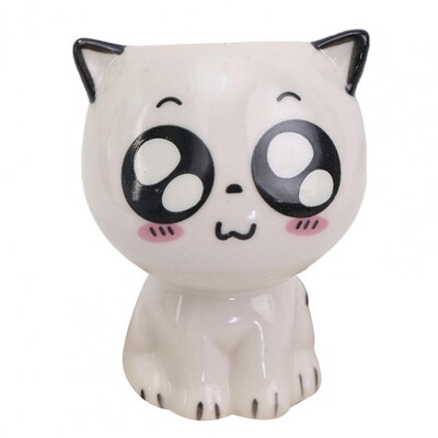 Κεραμικά φυτά γλάστρα Μίνι γλάστρες σε σχήμα γάτας Μινιατούρες χαριτωμένα ζώο φυτευτές καρτούν χυμώδες βάζο για διακόσμηση τοπίου