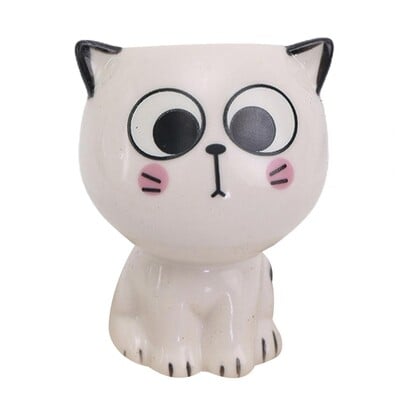 Κεραμικά φυτά γλάστρα Μίνι γλάστρες σε σχήμα γάτας Μινιατούρες χαριτωμένα ζώο φυτευτές καρτούν χυμώδες βάζο για διακόσμηση τοπίου