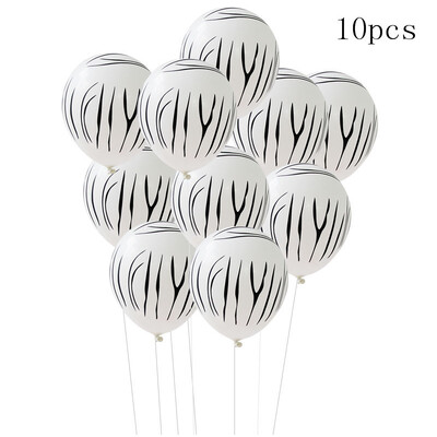 Safari džiunglių balionai teminiai vakarėlių balionai gyvūnų latekso balionai žalios leopardo zebra tigrinės spausdintos gimtadienio kūdikio dušo balionas