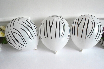 12 inčni 3,2 g baloni od lateksa Balon iz crtanog filma Krava lubenica Leopardovo stopalo Tigar Print Baby Shower Balon za rođendansku zabavu