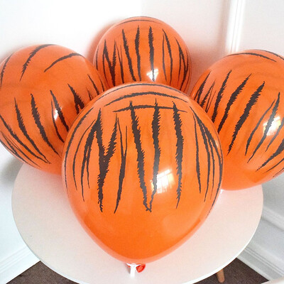 12 inčni 3,2 g baloni od lateksa Balon iz crtanog filma Krava lubenica Leopardovo stopalo Tigar Print Baby Shower Balon za rođendansku zabavu