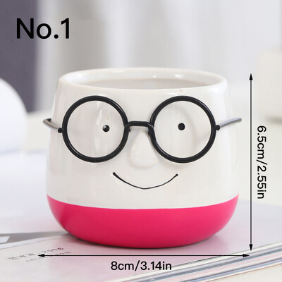 Kreativni mali ljudi Lončanica za cvijeće Keramička žardinjera Dekoracija doma Stolni ukrasi Vrtni pribor Bonsai Teglica