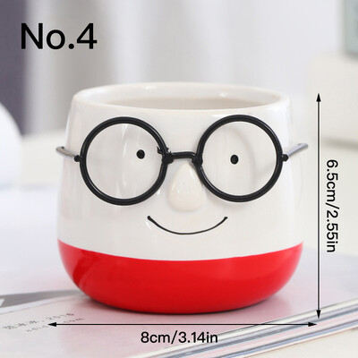 Kreativni mali ljudi Lončanica za cvijeće Keramička žardinjera Dekoracija doma Stolni ukrasi Vrtni pribor Bonsai Teglica