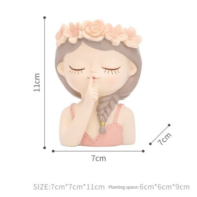 Χαριτωμένα κορίτσια αγόρια γλάστρα από ρητίνη για παχύφυτα φυτά Νεράιδα Στολίδι κήπου Διακοσμητικά ειδώλια Επιτραπέζια διακόσμηση σπιτιού