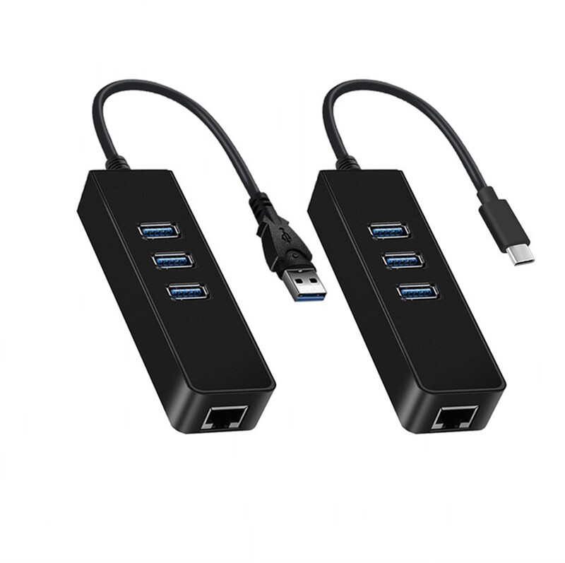 HUB USB Placă de rețea Ethernet 3 porturi USB 3.0 de mare viteză la RJ45 Hub 10/100mbs Adaptor Ethernet Hub USB Lan pentru Macbook