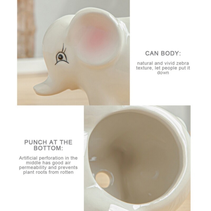 Animacinis filmas Lapė Zebra Avis Karvė Mini Vazonas Sukulentai Augalai Bonsai Vazonai Keraminiai Gyvūnų Vazonai Vintažinė vaza Namų sodo apdaila