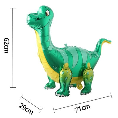 3D samostojace balóny s dinosaurom a tyranosaurom na narodeninovú oslavu, dekoráciu pre bábätko, nafukovacie párty potreby
