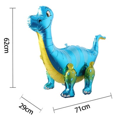 3D samostojace balóny s dinosaurom a tyranosaurom na narodeninovú oslavu, dekoráciu pre bábätko, nafukovacie párty potreby