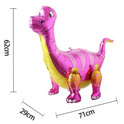 3D samostojace balóny s dinosaurom a tyranosaurom na narodeninovú oslavu, dekoráciu pre bábätko, nafukovacie párty potreby