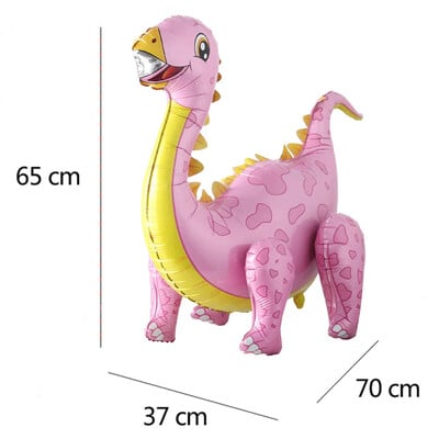 3D samostojace balóny s dinosaurom a tyranosaurom na narodeninovú oslavu, dekoráciu pre bábätko, nafukovacie párty potreby