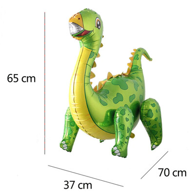 3D samostojace balóny s dinosaurom a tyranosaurom na narodeninovú oslavu, dekoráciu pre bábätko, nafukovacie párty potreby