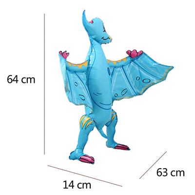 3D samostojace balóny s dinosaurom a tyranosaurom na narodeninovú oslavu, dekoráciu pre bábätko, nafukovacie párty potreby