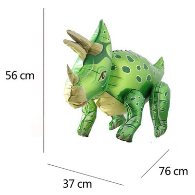 3D samostojace balóny s dinosaurom a tyranosaurom na narodeninovú oslavu, dekoráciu pre bábätko, nafukovacie párty potreby