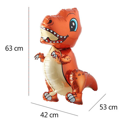 3D samostojace balóny s dinosaurom a tyranosaurom na narodeninovú oslavu, dekoráciu pre bábätko, nafukovacie párty potreby