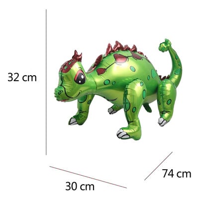 3D samostojace balóny s dinosaurom a tyranosaurom na narodeninovú oslavu, dekoráciu pre bábätko, nafukovacie párty potreby