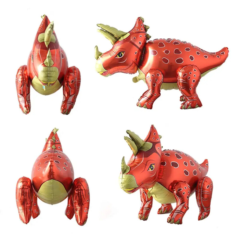 3D samostojace balóny s dinosaurom a tyranosaurom na narodeninovú oslavu, dekoráciu pre bábätko, nafukovacie párty potreby