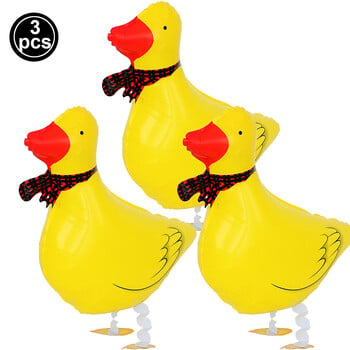 3 τεμ./συσκευασία Walking Animal Balloons Farm Animal Cow Red Rooster Pig Balloon Farm Birthday Party Barn BBQ Party Decorations