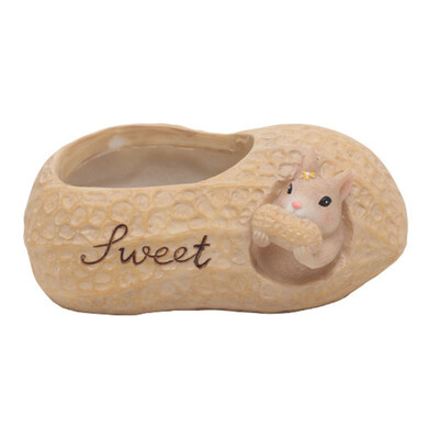 Mieli voverės sultingi augalai vazonai Creative Resin Augals Vazonai Mini gyvūnų sodintuvas