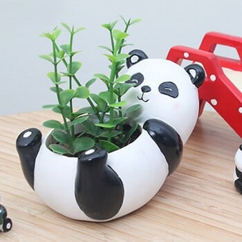 Cute Animals Γλάστρες για παχύφυτα φυτά Zebra Panda Elephant Planters Νεράιδα Γλαστράκια κήπου Στολίδια Διακόσμηση επιφάνειας εργασίας σπιτιού