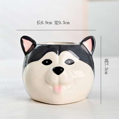 Keraminiai sultingi gėlių vazonai Namų sodo gyvūnų augalų vazonų gėlių vazos apdaila Namų vaza gėlių biuro stalo dekoravimui