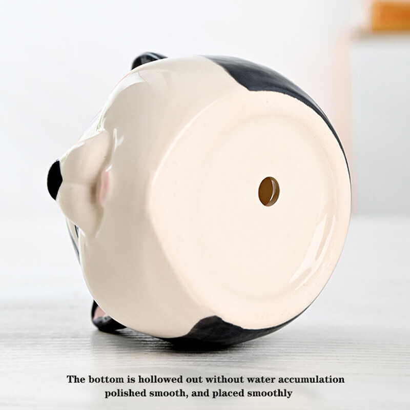 Keraminiai sultingi gėlių vazonai Namų sodo gyvūnų augalų vazonų gėlių vazos apdaila Namų vaza gėlių biuro stalo dekoravimui