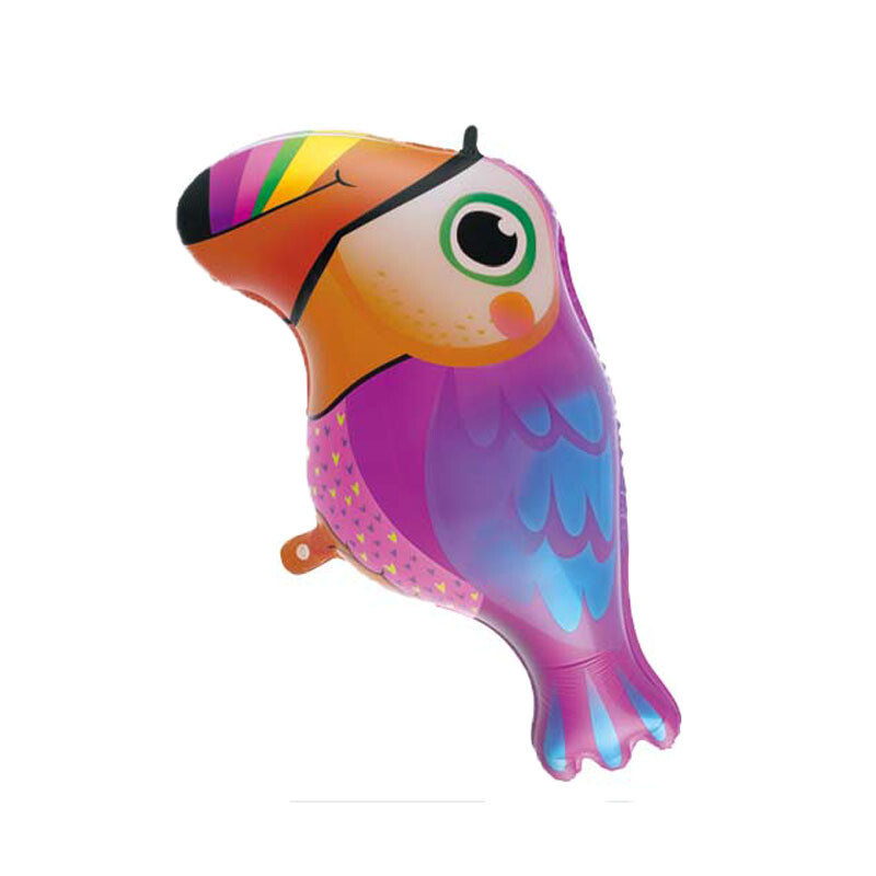 1 gabalas džiunglių gyvūnų genių folijos balionai paukščių gimtadienio dekoracijos vaikams jubiliejaus kūdikių dušas