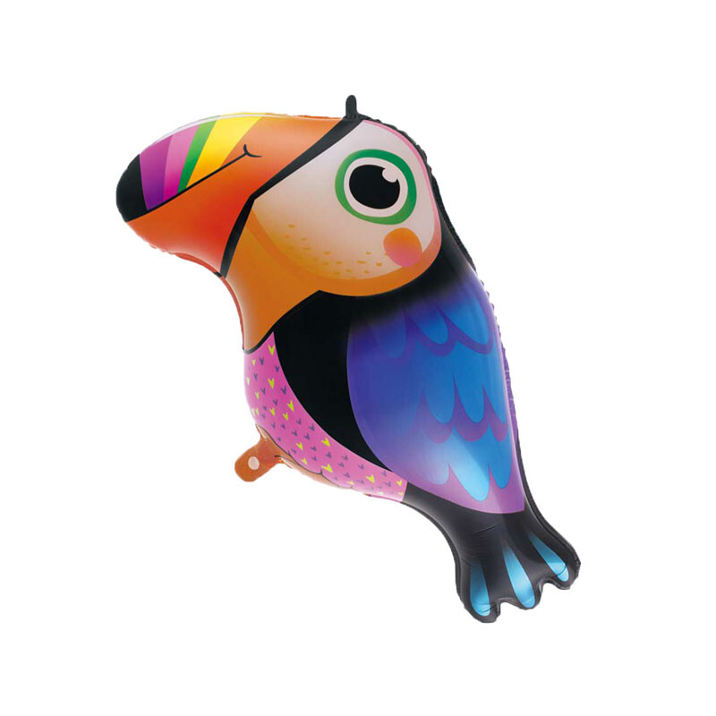 1 gabalas džiunglių gyvūnų genių folijos balionai paukščių gimtadienio dekoracijos vaikams jubiliejaus kūdikių dušas