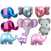 Džiunglių animacinių filmų gyvūnų balionai dramblių folijos balionai kūdikių berniukų mergaičių gimtadienio dekoracijos kūdikių dušas vaikams helio balionas