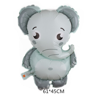 Džiunglių animacinių filmų gyvūnų balionai dramblių folijos balionai kūdikių berniukų mergaičių gimtadienio dekoracijos kūdikių dušas vaikams helio balionas