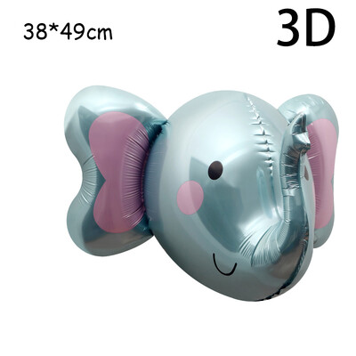 Džiunglių animacinių filmų gyvūnų balionai dramblių folijos balionai kūdikių berniukų mergaičių gimtadienio dekoracijos kūdikių dušas vaikams helio balionas