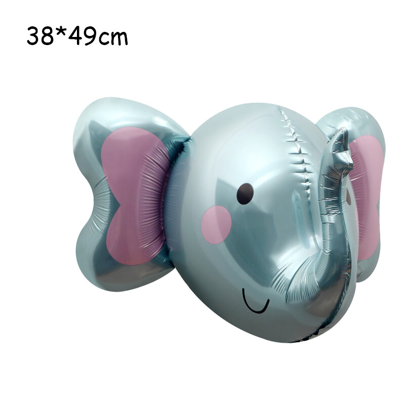 Džiunglių animacinių filmų gyvūnų balionai dramblių folijos balionai kūdikių berniukų mergaičių gimtadienio dekoracijos kūdikių dušas vaikams helio balionas