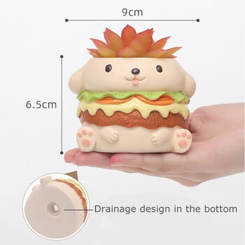 Σειρά Burger and Fries Animals Planters Διακοσμητικές γλάστρες για παχύφυτα Φυτά Δοχείο Μολυβοθήκη Διακόσμηση κήπου σπιτιού