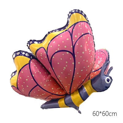 1 ks 3D kreslený motýľ vážka fóliový balón lesný hmyz zvierací balón darčeky pre bábätká narodeninové párty dekorácie