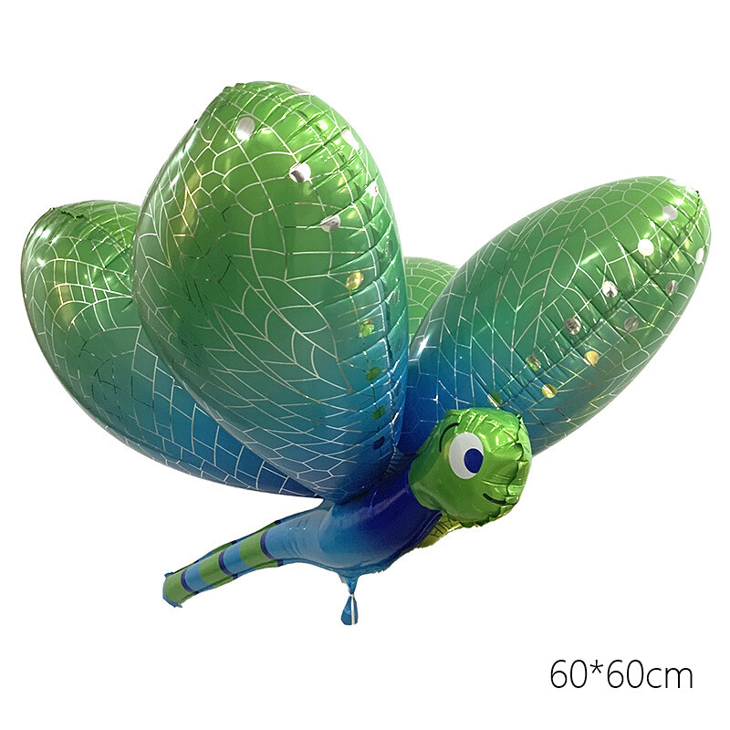 1 ks 3D kreslený motýľ vážka fóliový balón lesný hmyz zvierací balón darčeky pre bábätká narodeninové párty dekorácie