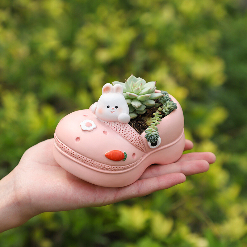 Klasikinių klumpių formos sukulentų vazonai, mieli gyvūnų gėlių vazonai, dekoratyviniai sodintuvų konteineriai Namų darbalaukio biuro dekoras