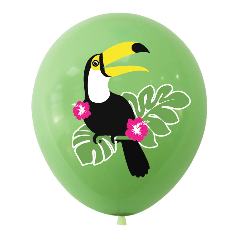 12 vnt Havajų vakarėlio balionų dekoracijos Aloha Tropical Luau Flamingo Balionas Baby Shower Gimtadienio vakarėlio vestuvių dekoras Air Globo