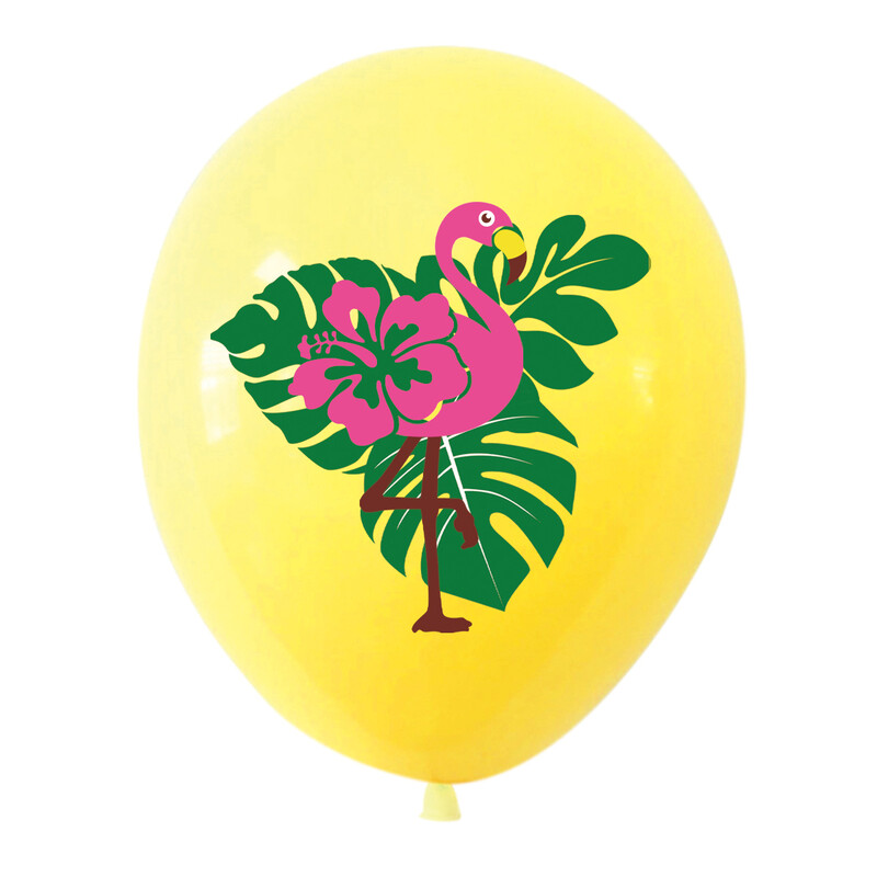 12 vnt Havajų vakarėlio balionų dekoracijos Aloha Tropical Luau Flamingo Balionas Baby Shower Gimtadienio vakarėlio vestuvių dekoras Air Globo